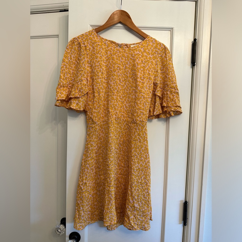 Auguste Floral Yellow Dress